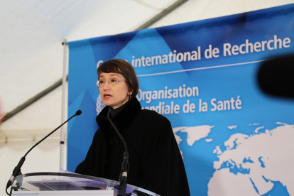 Alerta. Elisabete Weiderpass, directora de la Agencia Internacional para la Investigación del Cáncer (IARC) de la OM, durante una reciente aparición pública.