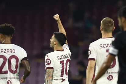 Radjonjic celebró su gol.