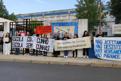 La protesta del Sindicato de Todos los Profesionales de la Educación.
