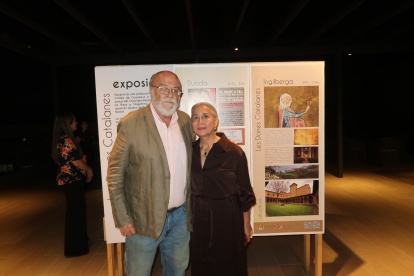 Joan Marín y Nieves Tuset, presidente y vicepresidente del Casal Català de Guayaquil, respectivamente.