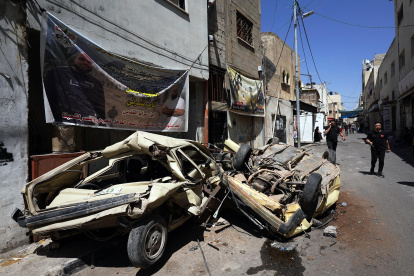 El campo de refugiados de Yenín tras los ataques de la campaña militar israelí en julio pasado.