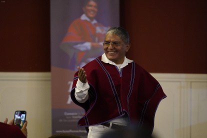 Luis Alfonso Chango, el presidente y fundador de Mushuc Runa, se siente ilusionado en llegar a su primera final de LigaPro.