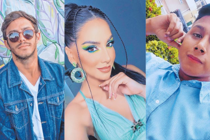 Desafío a la fama: Juan Javier Ponce, Natalia Espinoza y Luis Conforme.