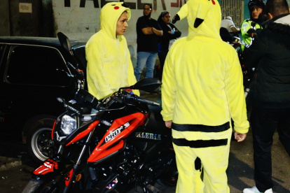 Hecho. El operativo dejó 93 motos retenidas por diferentes infracciones.