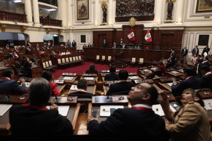 Congresistas peruanos, en una fotografía de archivo.