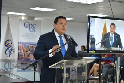 Autoridad. El presidente de Participación Ciudadana, Alembert Vera.