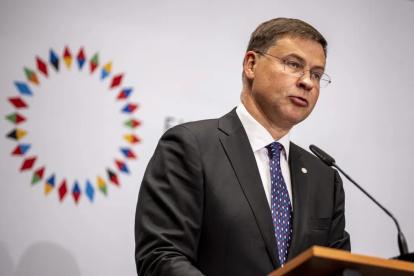 El vicepresidente de la Comisión Europea y responsable de Comercio, Valdis Dombrovskis