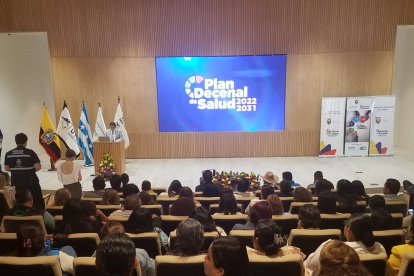 Autoridades del ramo socializaron este 26 de septiembre en Guayaquil el Plan Decenal de Salud 2022-2031.