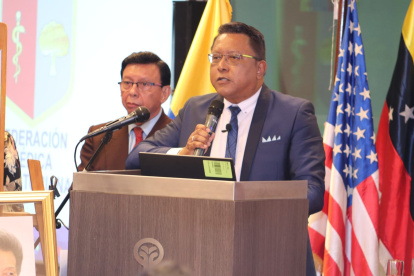 El Dr. Wilson Tenorio, presidente de la Federación Médica Ecuatoriana (FME).