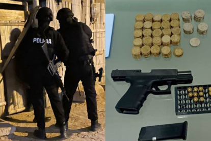 9 detenidos y la incautación de droga (heroína y cocaína), un arma de fuego, municiones, dispositivos electrónicos y celulares