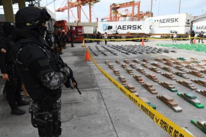 En los puertos marítimos de la ciudad de Guayaquil, es donde más se decomisa droga.