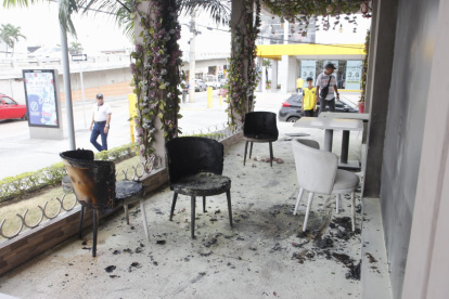 Así quedaron los bienes del restaurante de Benny Colonico.