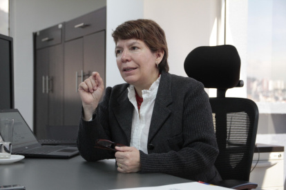 Margarita Hernández, superintendenta de Economía Popular y Solidaria, en entrevista con EXPRESO.