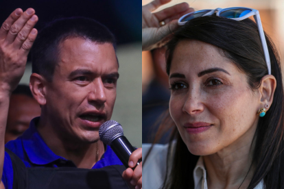 Daniel Noboa y Luisa González