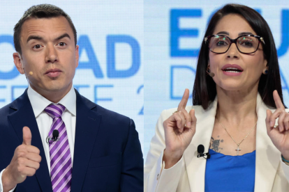 Daniel Noboa y Luisa González se enfrentan en debate de segunda vuelta para presidencia 2023