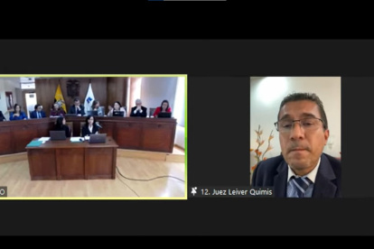El juez Quimis también fue llamado a la audiencia de seguimiento de la Constitucional, el 25 de septiemrbe.