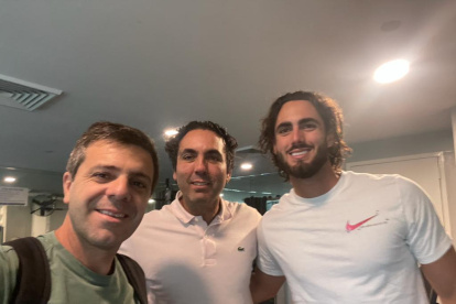 Juan Pablo Pagano (i) tiene una buena relación con la familia Campana.