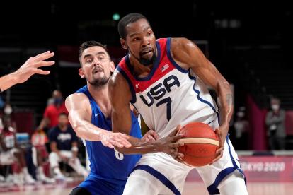 Kevin Durant durante el desarrollo del discreto Mundial 2023.