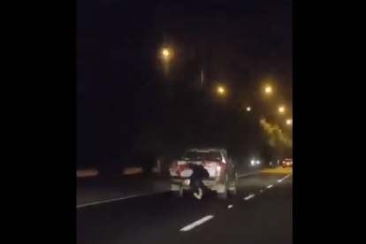 En el video se observa toda lo sucedido