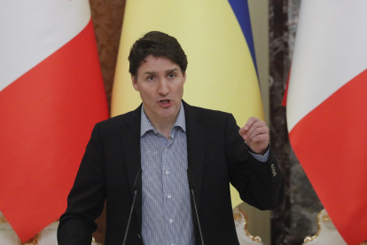 Fotografía de archivo en la que se registró al primer ministro de Canadá, Justin Trudeau.