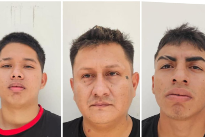 La Policía detuvo a los delincuentes con armas y municiones.