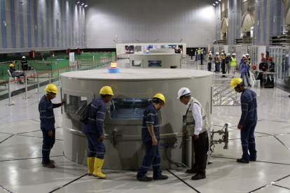 Estiaje. Los niveles de agua en las centrales hidroeléctricas han bajado.