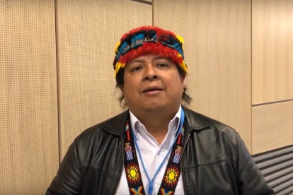 Juan Carlos Jintiach, uno de los nominados al Premio Nobel de la Paz