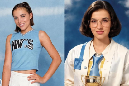 La aplicación cuenta con distintos estilos de los 90"s.