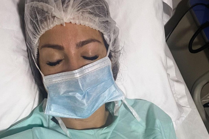 Paloma tras la intervención.