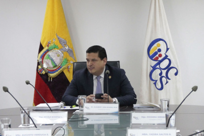 Alembert Vera permaneció cuatro meses en el Consejo de Participación como su presidente.