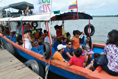 Descanso. La playa de Jambelí fue una de las más visitadas en el feriado.