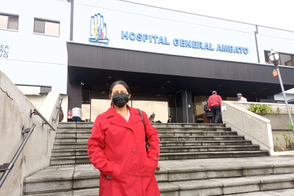 Ambato. Martha Ashqui fue durante 15 días al hospital por un turno.