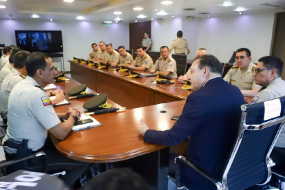 Cambios. La nueva cúpula policial mantuvo reuniones el fin de semana.