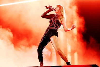 Taylor Swift en una de sus giras.