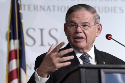 El senador demócrata estadounidense Bob Menéndez.