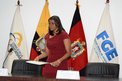 Diligencia. La fiscal Diana Salazar hizo el anuncio a través de un video.