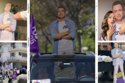 Daniel Noboa de cartón.