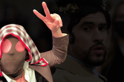 Bad Bunny en su última foto compartida en su canal de Whatsapp.