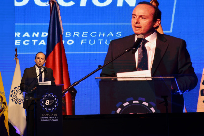 Durante su discurso, Sebastián Borja, presidente de la junta directiva de la Cámara de Industrias y Producción, reafirmó el compromiso de hacer cumplir el rol del gremio.