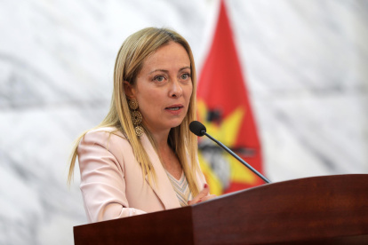 La primera ministra de Italia, la ultraderechista Giorgia Meloni.