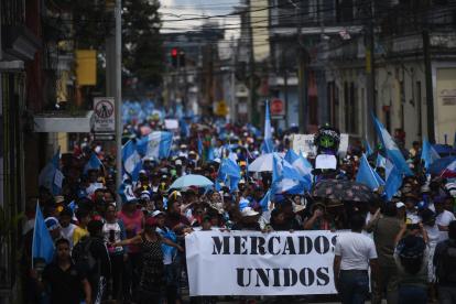Por las distintas crisis el pueblo de Guatemala a salida a protestar en varias ocasiones.