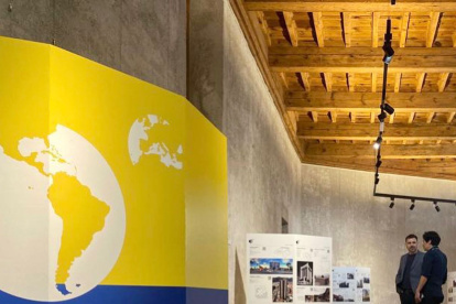 Muestra. En la imagen se observa uno de los espacios asignados a Ecuador en la bienal de Pamplona.