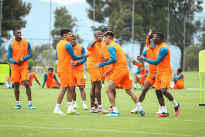 Los jugadores redoblaron el trabajo en la Casa de la Selección el fin de semana.