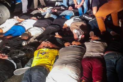 Personas aprehendidas en el operativo ejecutado en 2022.