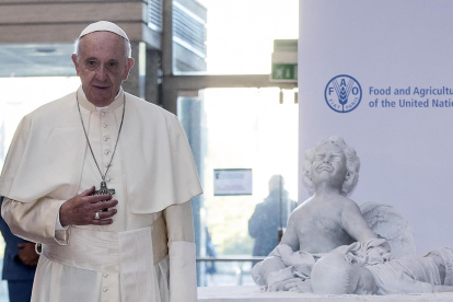 El papa Francisco en la sede de la FAO en una imagen de archivo.