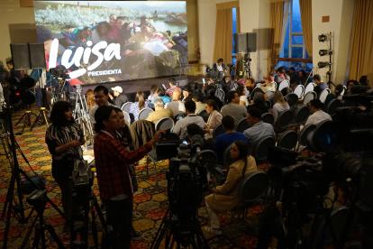 Identificación. Los correístas se concentraron en un hotel de la capital y sus reacciones fueron cautas.