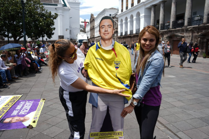 Los coidearios han llegado, sobre todo de Quito, pero también hay delegaciones de Imbabura y Tungurahua.