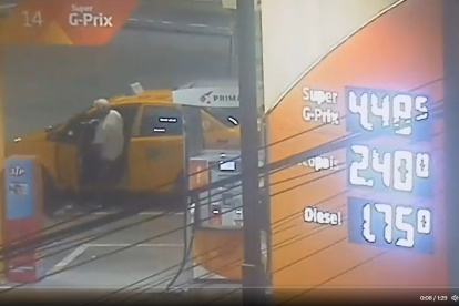 Caso. A través de cámaras se observó la persecución a los sospechosos.