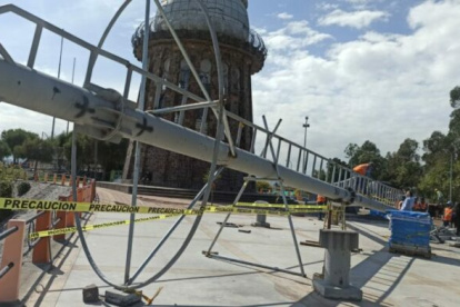 Iniciaron los trabajos para armar el pesebre gigante en El Panecillo