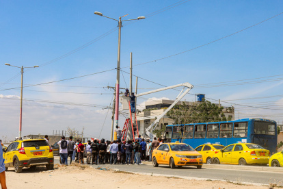 Los transportistas impidieron la instalación